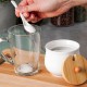 Cukierniczka ceramiczna Vilde 139684 biała z łyżeczką pojemnik na cukier 250 ml