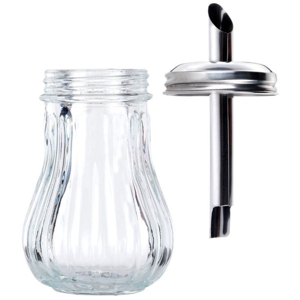 Cukiernica szklana Orion 153518 do sypania cukru 190 ml z dozownikiem