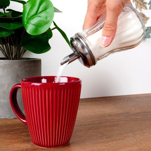 Cukiernica szklana Orion 153518 do sypania cukru 190 ml z dozownikiem