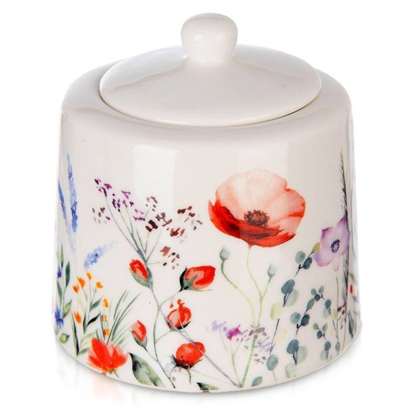 Porcelanowa cukiernica Orion Maki 320 ml do przechowywania cukru biała