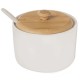 Przybór cukierniczy Orion Whiteline cukierniczka porcelanowa biała 240 ml z łyżeczką
