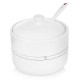 Przybór cukierniczy Orion Cukierniczka ceramiczna serce 300 ml z łyżeczką biała