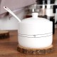 Przybór cukierniczy Orion Cukierniczka ceramiczna serce 300 ml z łyżeczką biała