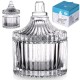 Przybór cukierniczy Excellent Houseware cukierniczka szklana 80ml pojemnik na cukier mały