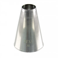 Великий круглий сталевий декоративний наконечник PME