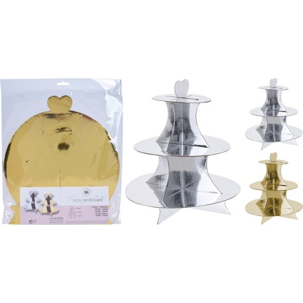 Кухонна етажерка Etażerka 3-рівнева 32 см для сервірування та зберігання