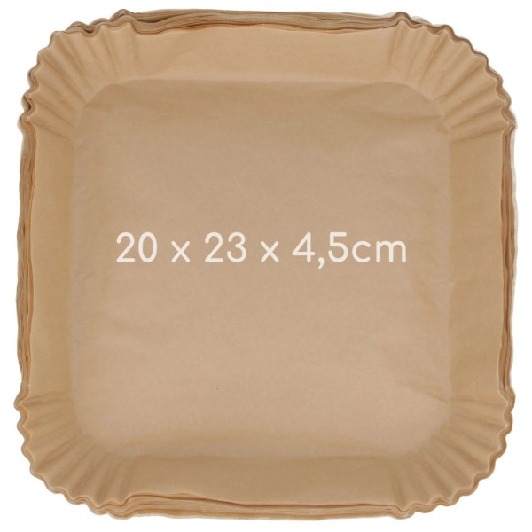 Papięr do pieczenia, BRUNBESTE, WKŁAD FOREMKA do air fryer 20x23 см, 100 шт.