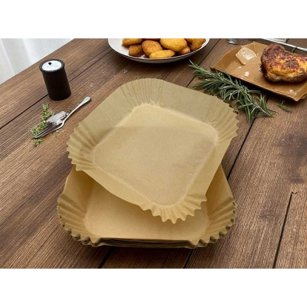 WKŁAD PAPIEROWY DO FRYTOWNICY KWADRATOWY 16x16cm 50szt. ALPENBURG