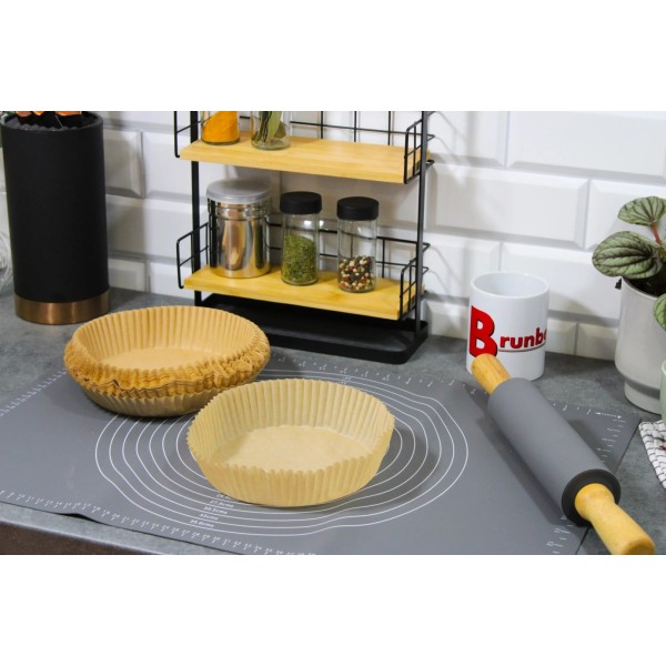 Papier do pieczenia, BRUNBESTE BB-3327 — wkład/foremka do frytkownicy powietrznej Ø20 cm, 100 szt.