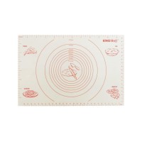 Stolnica silikonowa Kinghoff KH-1537 mata kuchenna 60x40 cm biała do wałkowania i pieczenia