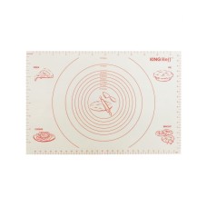 Stolnica silikonowa Kinghoff KH-1537 mata kuchenna 60x40 cm biała do wałkowania i pieczenia
