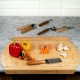 Stolnica bambusowa Kinghoff KH-1685 dwustronna z rantem 58x38 cm do pieczenia