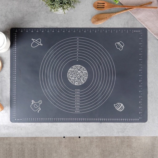 Силіконова килимок для тіста, VILDE 279002, товстий XXL 64×45 см — для розкочування та випікання