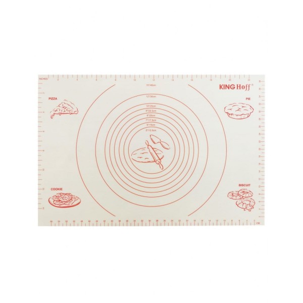 Mata do wałkowania Kinghoff KH-1537 silikonowa biała 60x40 cm