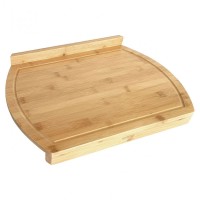 Stolnica bambusowa KingHoff KH-1684 dwustronna 45x33 cm z rantem do wałkowania ciasta