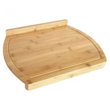 Stolnica bambusowa KingHoff KH-1684 dwustronna 45x33 cm z rantem do wałkowania ciasta