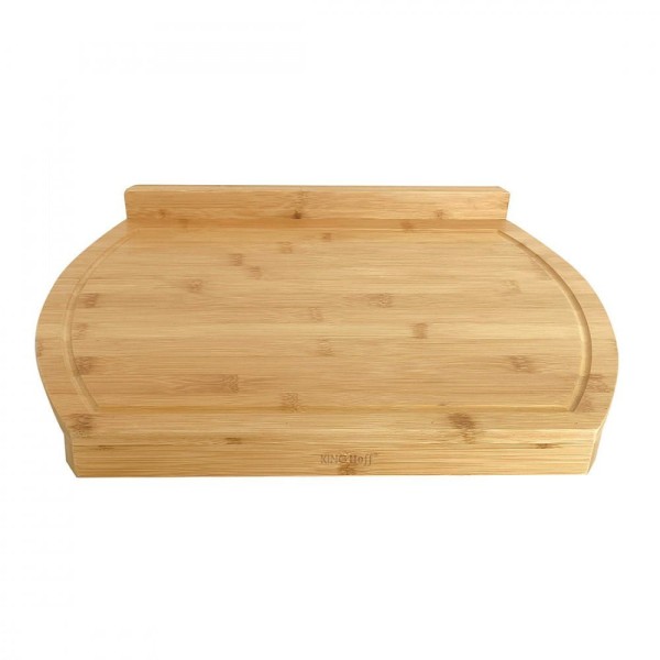 Stolnica bambusowa KingHoff KH-1684 dwustronna 45x33 cm z rantem do wałkowania ciasta