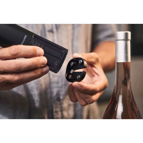 Открывач для вина ZWILLING ENFINIGY, чорний — для швидкого відкривання пляшок на вечірках