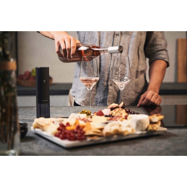 Открывач для вина ZWILLING ENFINIGY, чорний — для швидкого відкривання пляшок на вечірках