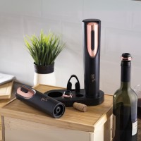 Відкривачка-кільце BerlingerHaus BH-9134 Black Rose для вина, набір з корковими відкривачами та пробкою (Korkociągi)