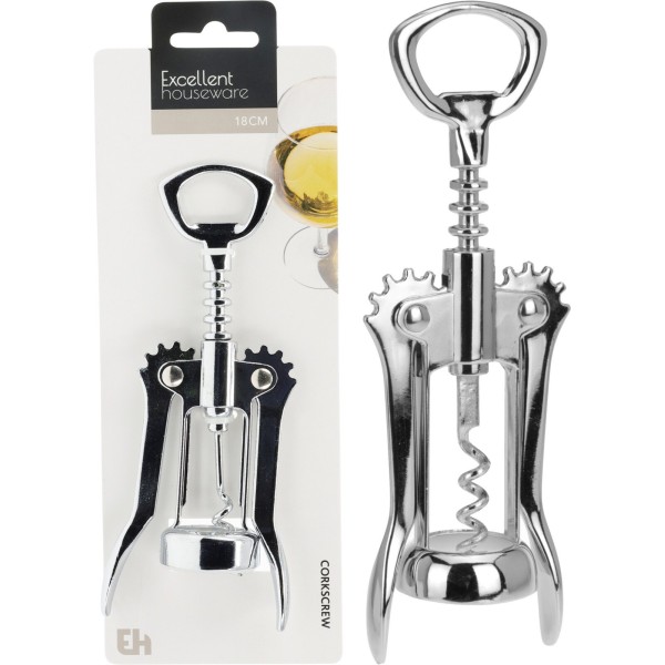 Штопор KORKOCIĄG, універсальний для відкривання пляшок вина — ручний у використанні