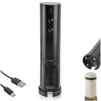 Korkociąg elektryczny ORION 140881 – otwieracz do wina z ładowarką, 19,5 cm