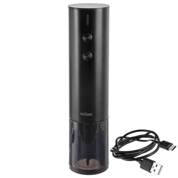 Korkociąg elektryczny ORION 140881 – otwieracz do wina z ładowarką, 19,5 cm