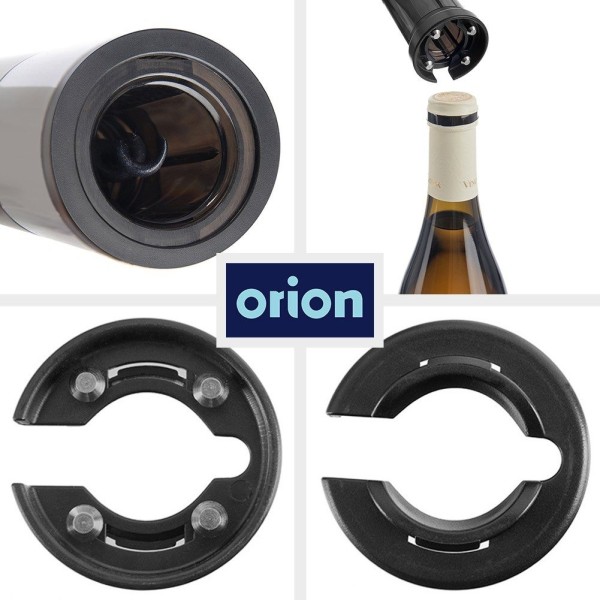 Korkociąg elektryczny ORION 140881 – otwieracz do wina z ładowarką, 19,5 cm