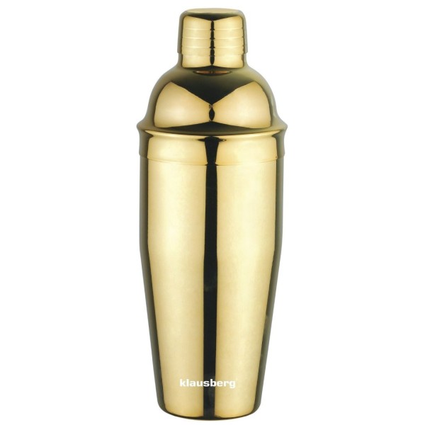 Shaker barmański Klausberg KB-7649 do drinków i koktajli 750 ml złoty