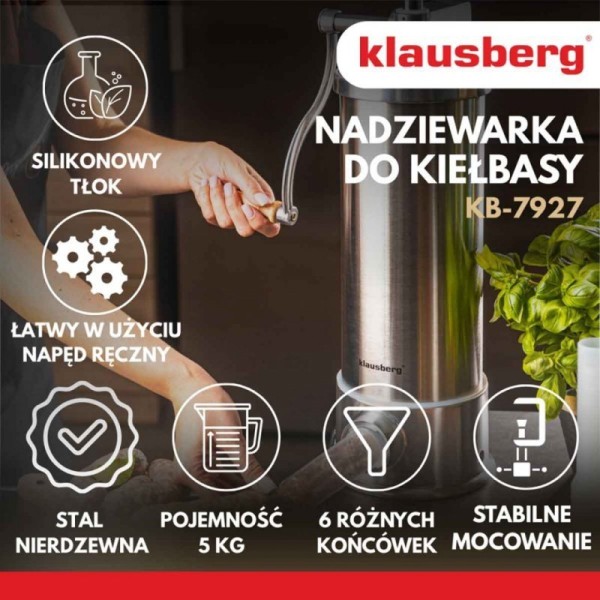 Nadziewarka do kiełbasy Klausberg KB-7927 (5 kg)