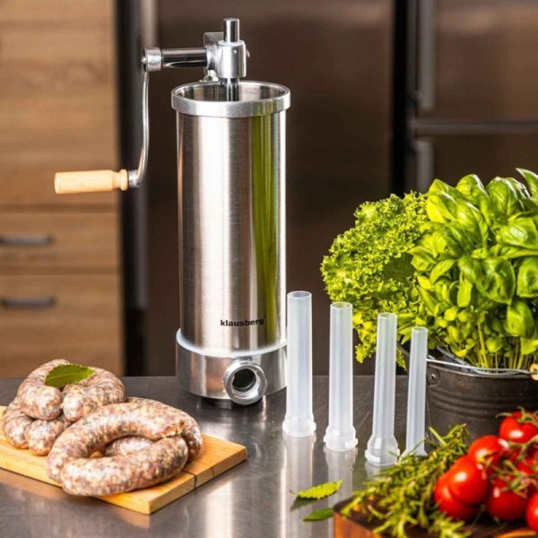 Ручна насадка для фарширування ковбас, Klausberg KB-7926, 3 кг, вертикальна — для домашнього приготування