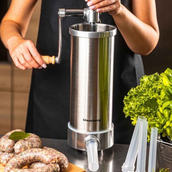 Ручна насадка для фарширування ковбас, Klausberg KB-7926, 3 кг, вертикальна — для домашнього приготування