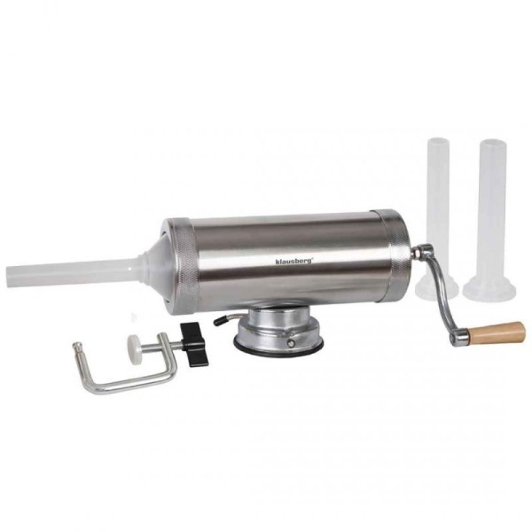 Надійна ручна шприц-наливка, Klausberg KB-7925 — для фаршування ковбаси 2,5 кг, домашнє приготування