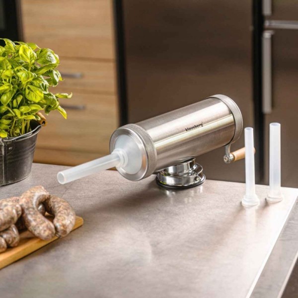 Надійна ручна шприц-наливка, Klausberg KB-7925 — для фаршування ковбаси 2,5 кг, домашнє приготування