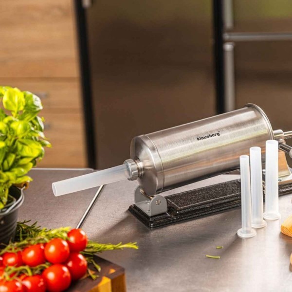 Надівач для ковбаси, Klausberg KB-7928, ручний 3 кг — для набивання домашніх ковбас та сосисок