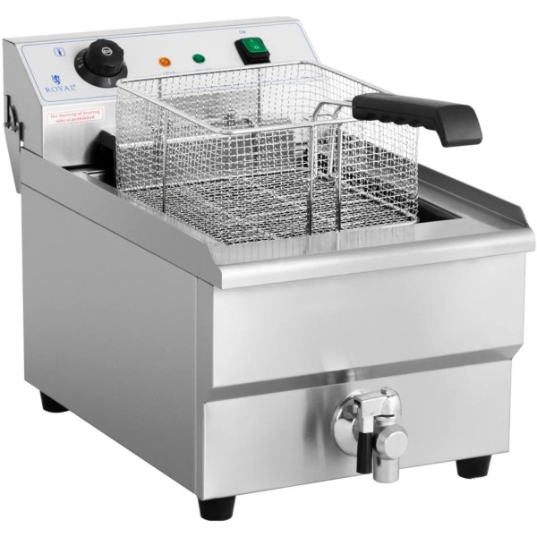 Frytownica elektryczna nastawna 400 V 6000 W 16 l z kranem spustowym