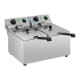 Frytownica elektryczna gastronomiczna podwójna 230 V 2 x 3200W 2 x 8 L
