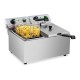 Frytownica elektryczna gastronomiczna podwójna 230 V 2 x 3200W 2 x 8 L