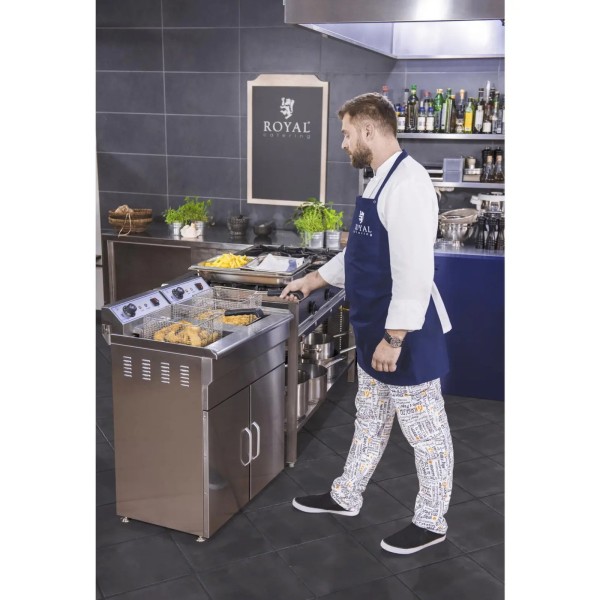 Фритюрниця ProfiCook подвійна двокамерна 2x10 л з шафкою 400V для професійного приготування їжі