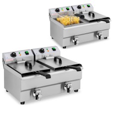 Frytownica gastronomiczna elektryczna podwójna 2 x 10 L 2 x 3000W 230 V