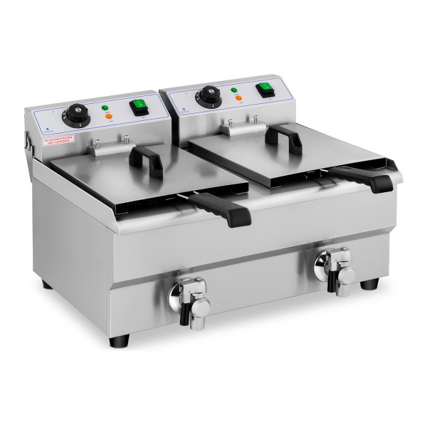 Frytownica gastronomiczna elektryczna podwójna 2 x 10 L 2 x 3000W 230 V