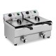 Frytownica gastronomiczna elektryczna podwójna 2 x 10 L 2 x 3000W 230 V