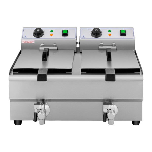 Frytownica gastronomiczna elektryczna podwójna 2 x 10 L 2 x 3000W 230 V