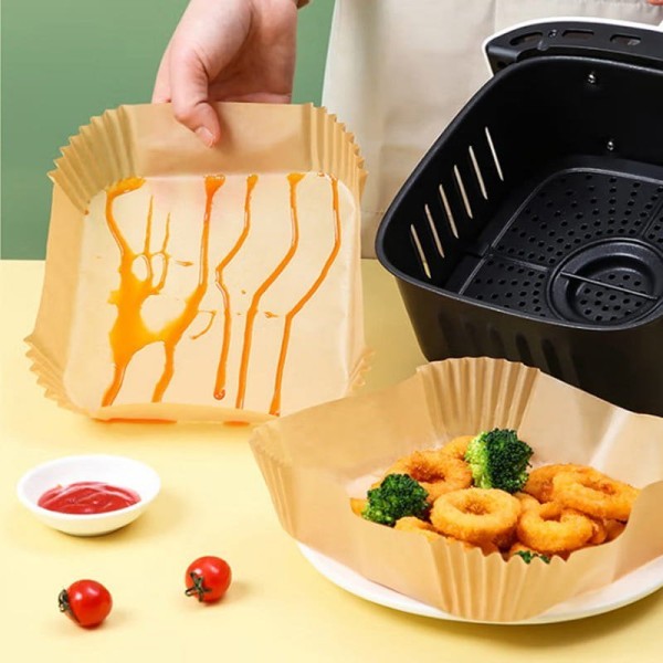Wkłady papierowe Klausberg KB-7781 do frytownicy kwadratowe 16 cm 100 sztuk