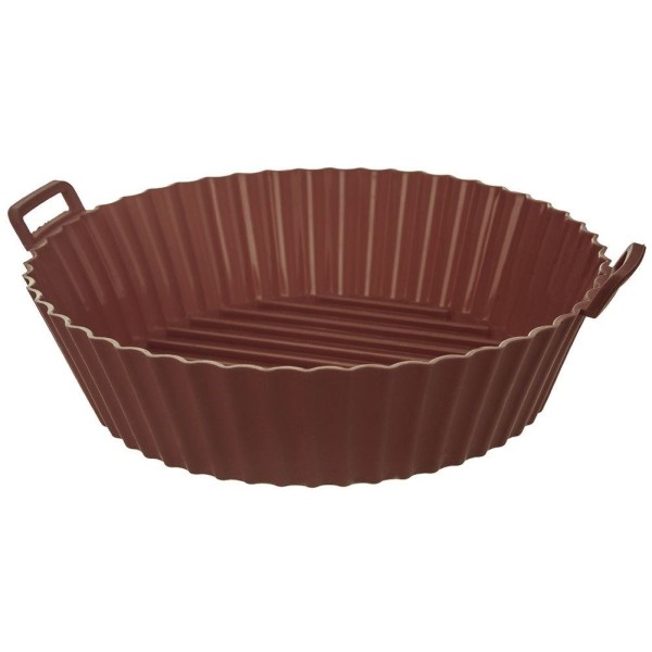 Wkład silikonowy Sillinie Orion 151750 do frytkownicy beztłuszczowej brązowy okrągły 20 cm
