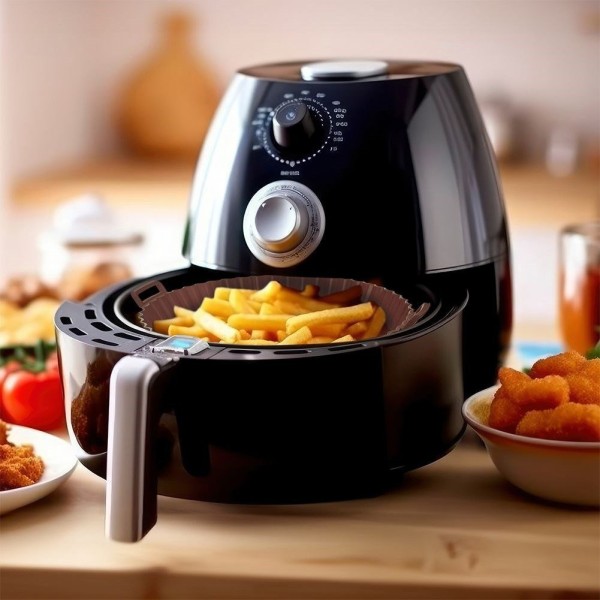 Wkład silikonowy Sillinie Orion 151750 do frytkownicy beztłuszczowej brązowy okrągły 20 cm