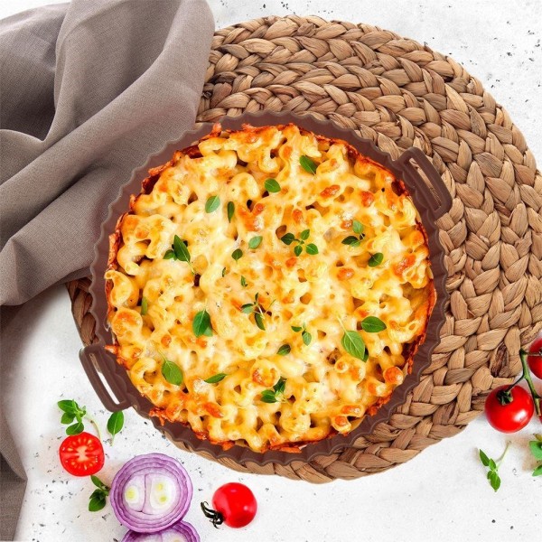 Wkład silikonowy Sillinie Orion 151750 do frytkownicy beztłuszczowej brązowy okrągły 20 cm