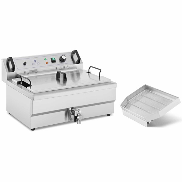 Frytownica Smażalnik do pączków ryb frytek z ociekaczem 3000 W 16 l 230 V