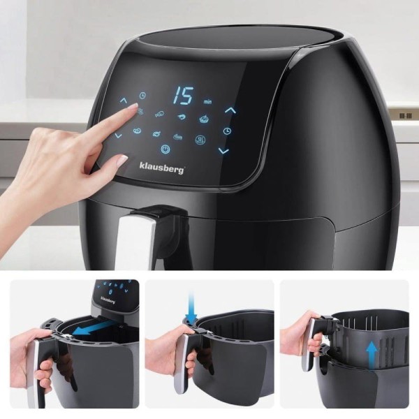 Frytownica beztłuszczowa Klausberg Air Fryer KB-7495 7,7L 1800W do smażenia bez oleju