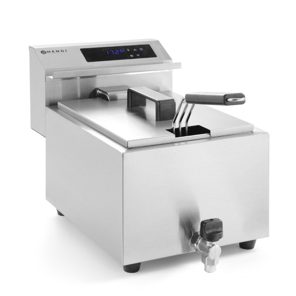 Frytownica Mastercook z panelem cyfrowym i kranem 8L 3500W do kuchni